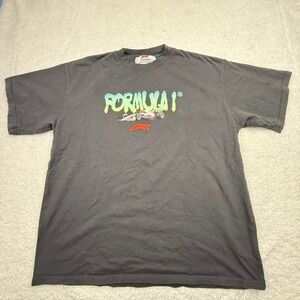 Formula 1 F1 Racing T Shirt Mens XL Black Official Licensed Pacsun Graphic Tee